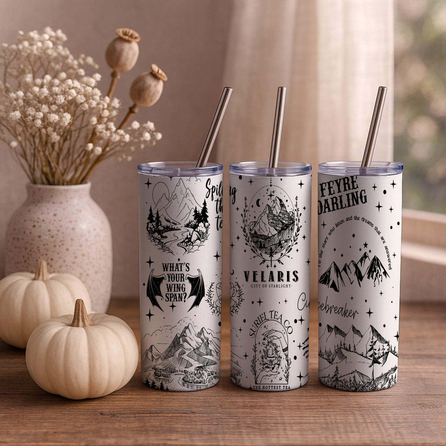 ACOTAR A Court of Thorns and Roses Themed 20oz Tumbler