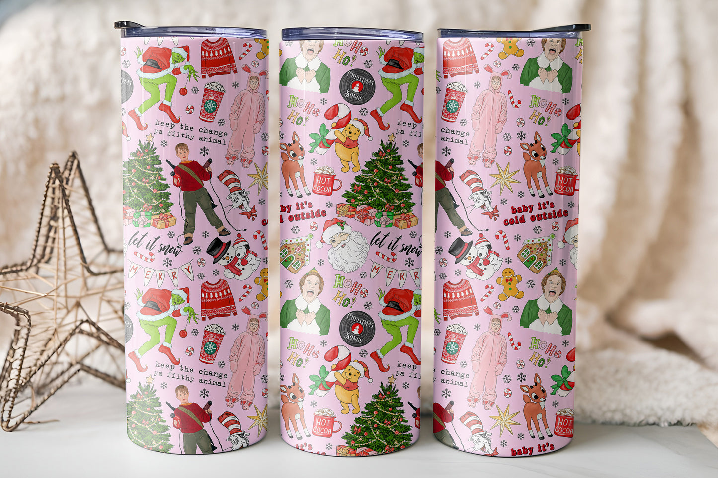 Christmas 90s Movies 20oz Tumbler