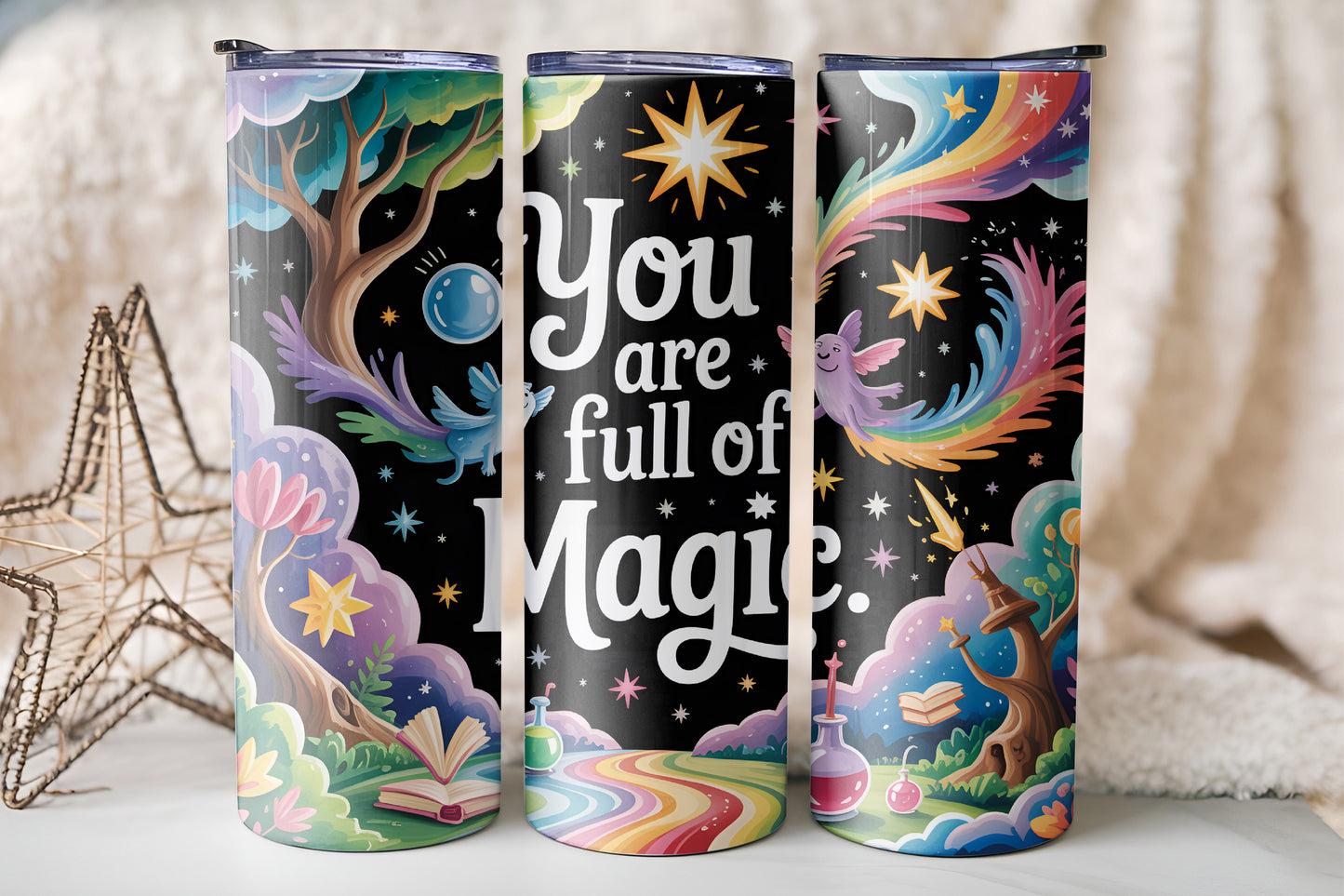 Colourful Magic Quote 20oz Tumbler