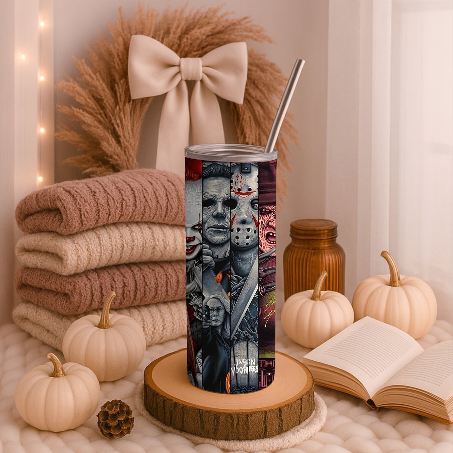 Halloween Movie Illustrations 20oz Tumbler