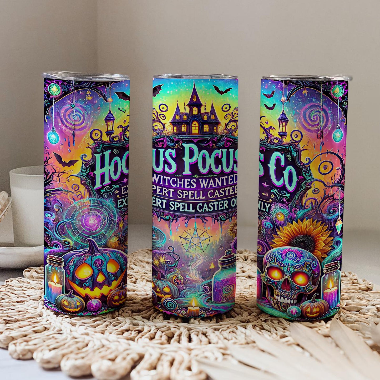 Halloween Hocus Pocus Colourful Drinks 20oz Tumbler