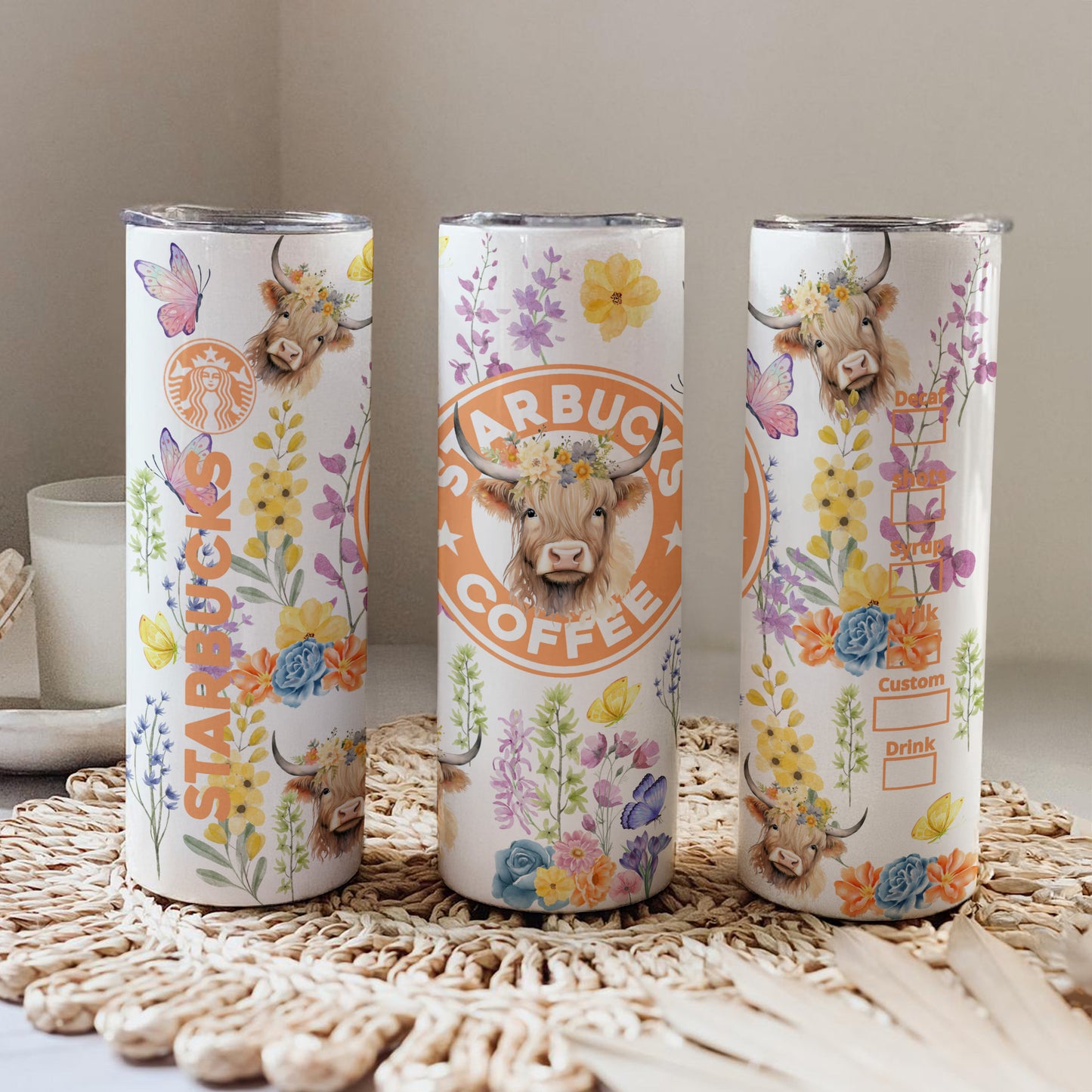 Highland Cow Starbucks Inspired 20oz Tumbler