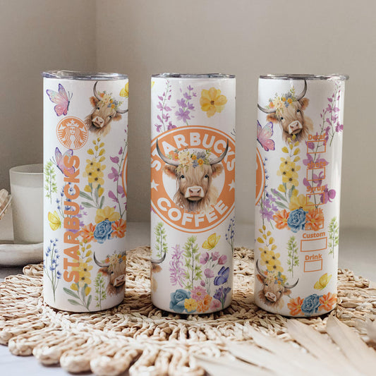 Highland Cow Starbucks Inspired 20oz Tumbler