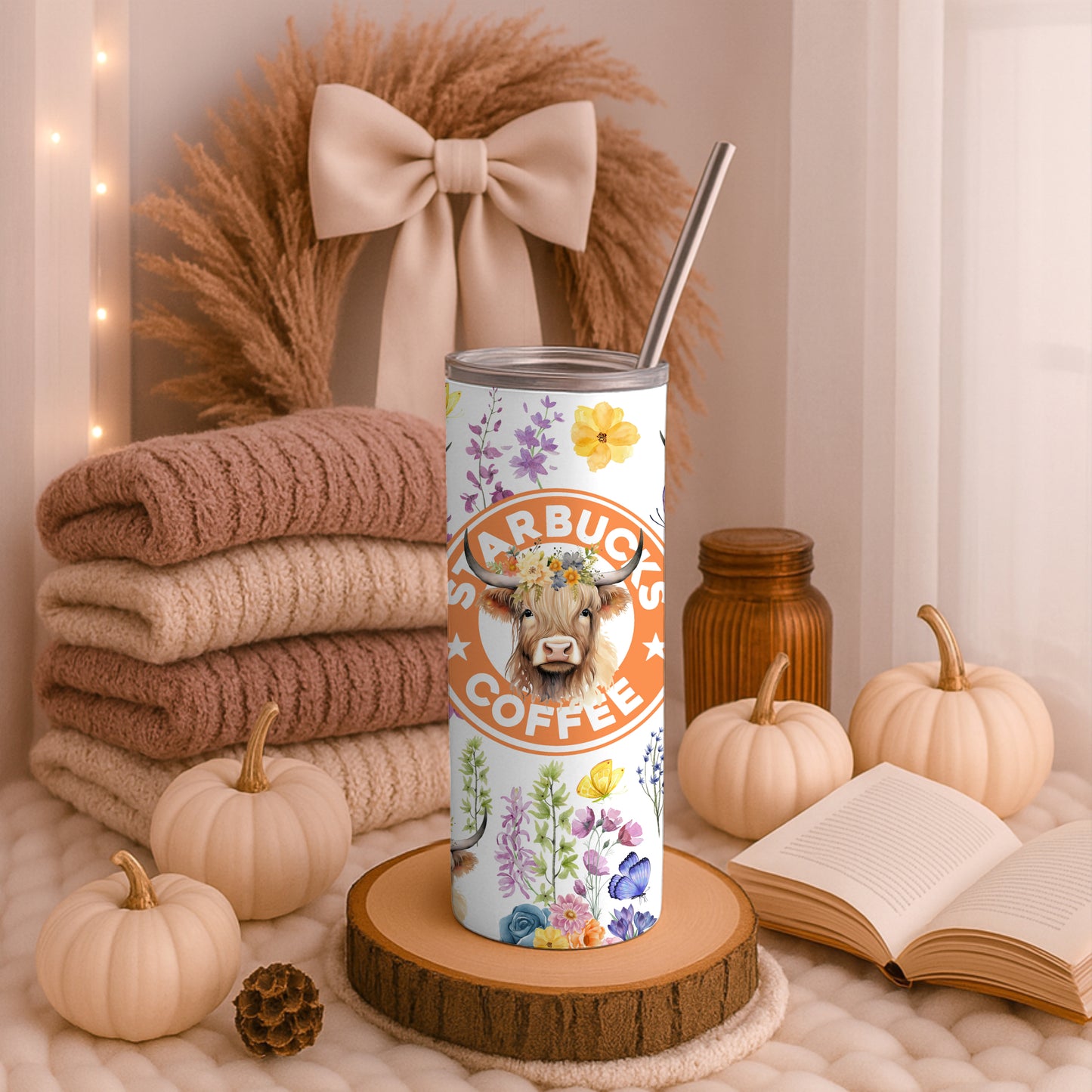 Highland Cow Starbucks Inspired 20oz Tumbler