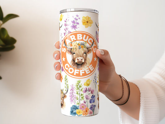 Highland Cow Starbucks Inspired 20oz Tumbler