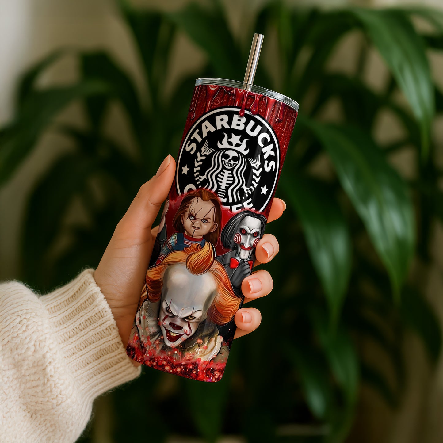Horror Movie Characters Starbucks Inspired 20oz Tumbler