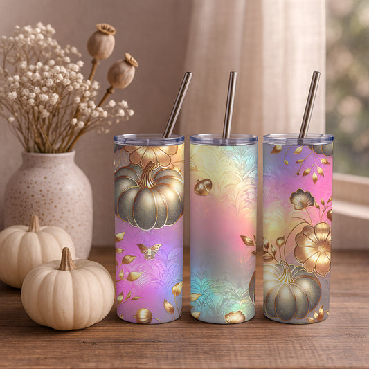 Colourful Iridescent Pumpkin 20oz Tumbler