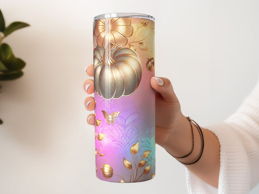 Colourful Iridescent Pumpkin 20oz Tumbler