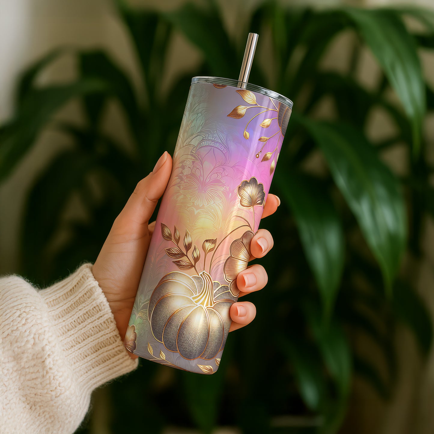 Colourful Iridescent Pumpkin 20oz Tumbler
