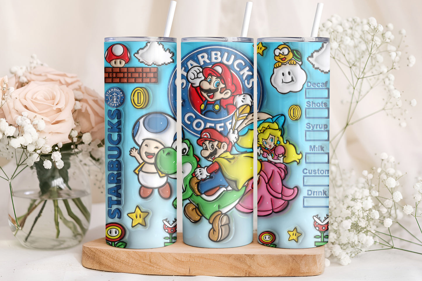 Mario Starbucks 20oz Tumbler
