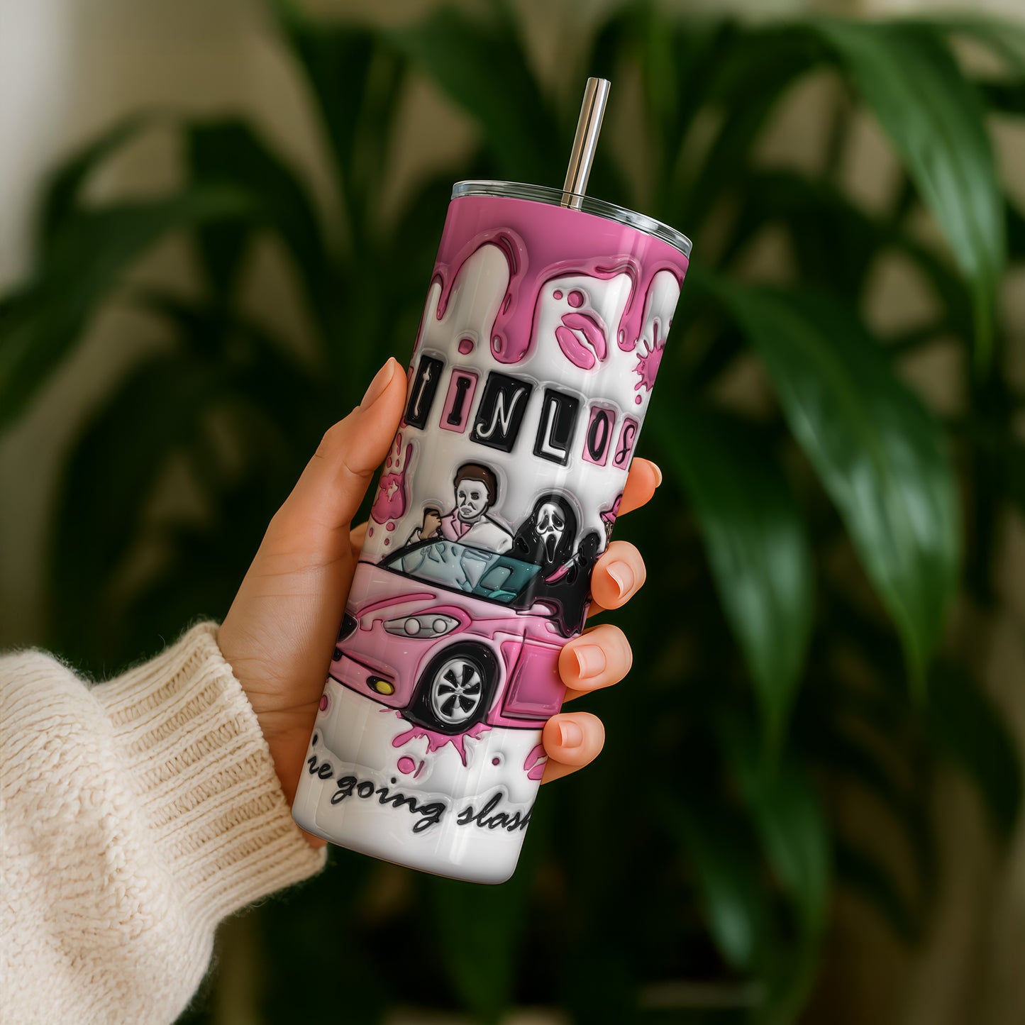Pink Scream “Get in Loser” 20oz Tumbler