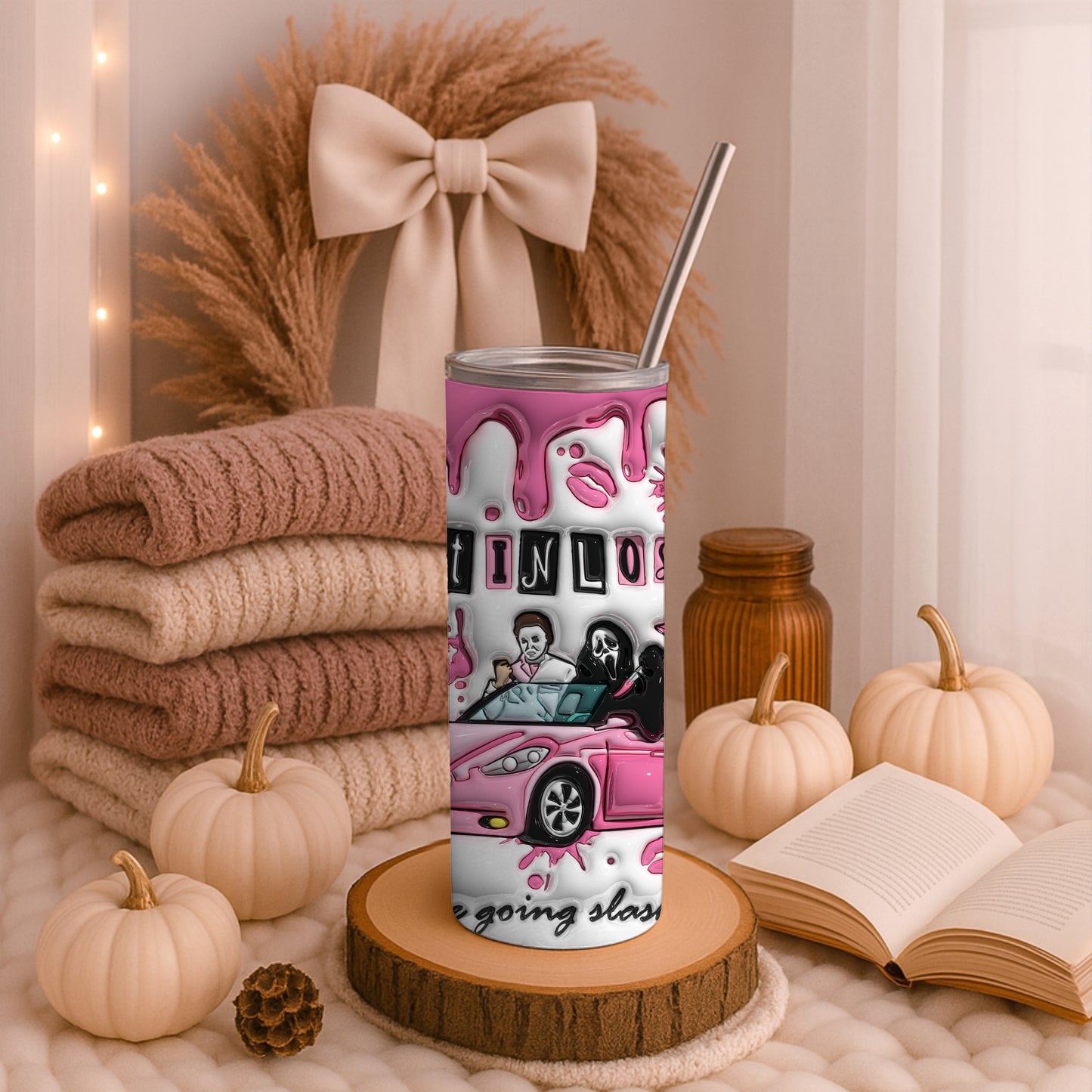Pink Scream “Get in Loser” 20oz Tumbler