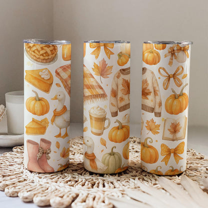 Autumn Patterned 20oz Tumbler