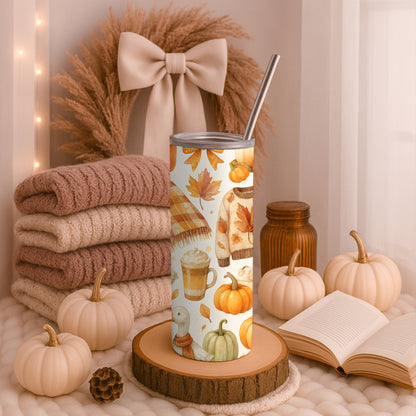 Autumn Patterned 20oz Tumbler