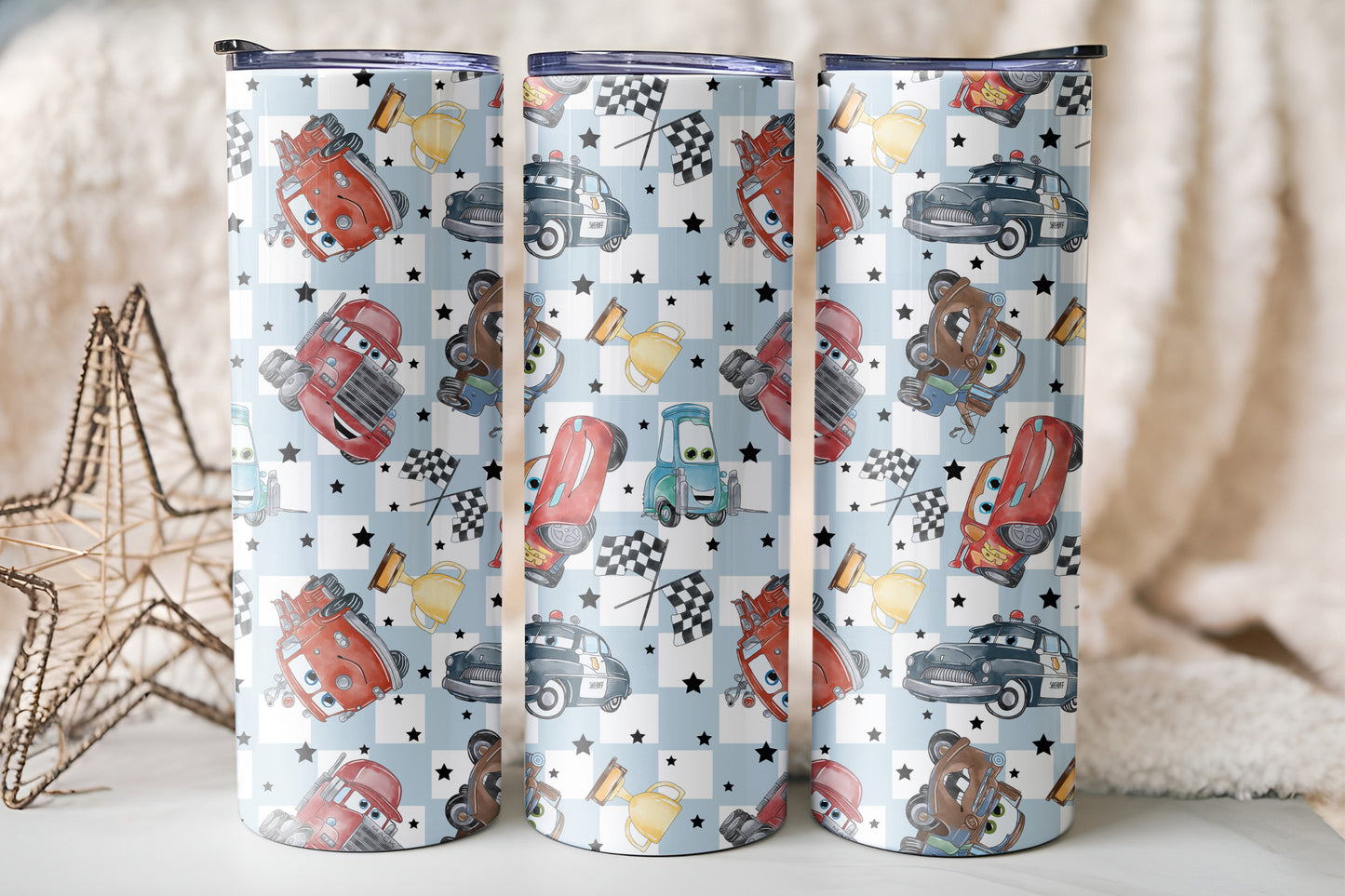 Chequed Cars Starbucks 20oz Tumbler