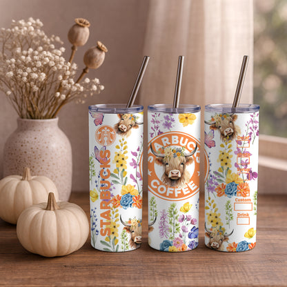 Highland Cow Starbucks Inspired 20oz Tumbler