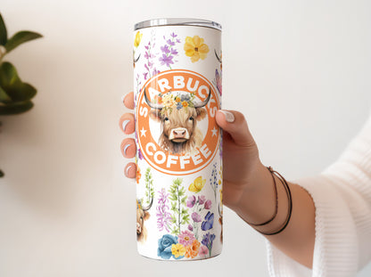 Highland Cow Starbucks Inspired 20oz Tumbler