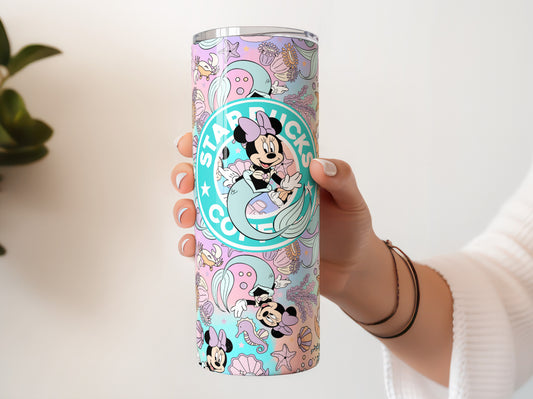 Minnie Mouse Mermaid Starbucks 20oz Tumbler