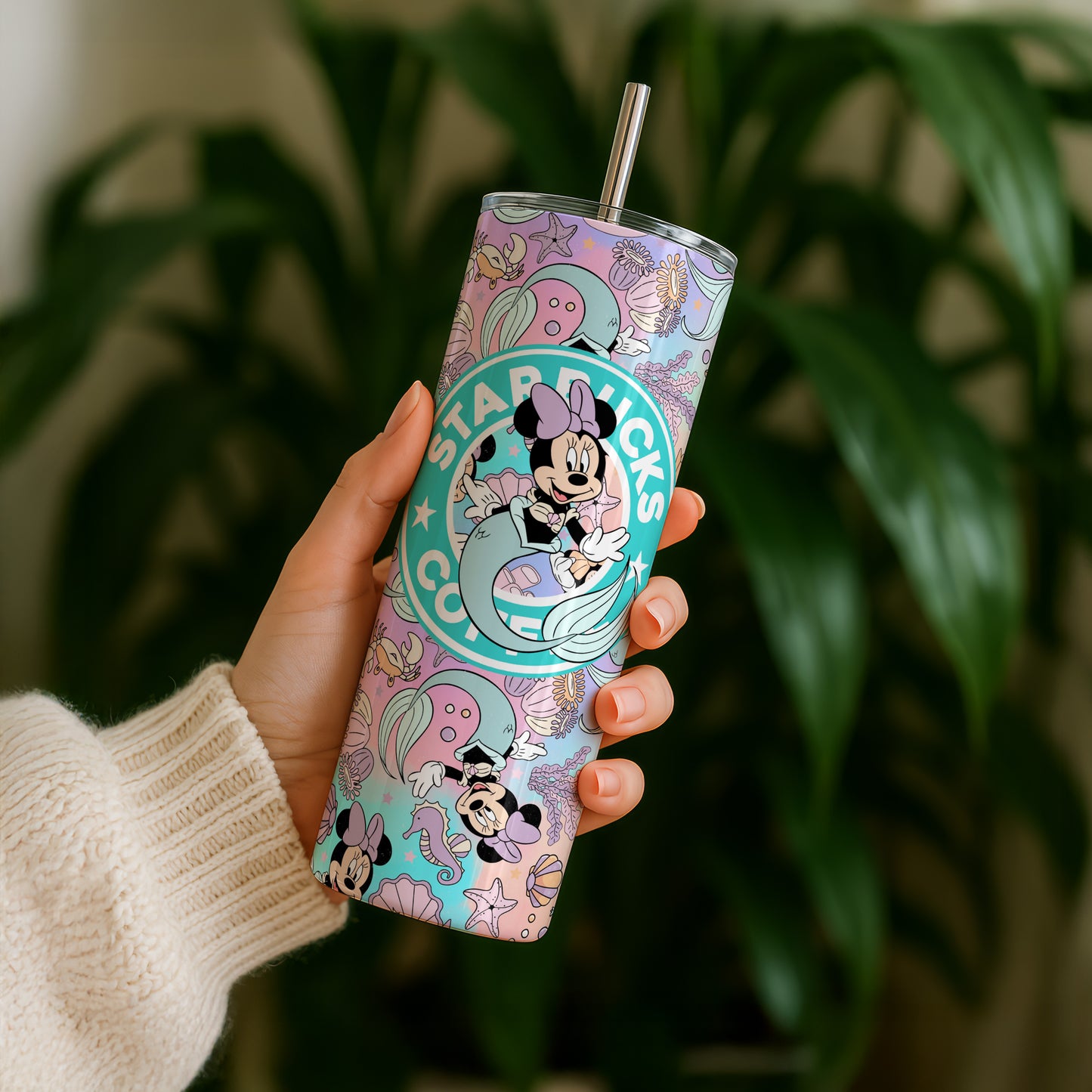 Minnie Mouse Mermaid Starbucks 20oz Tumbler