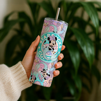 Minnie Mouse Mermaid Starbucks 20oz Tumbler
