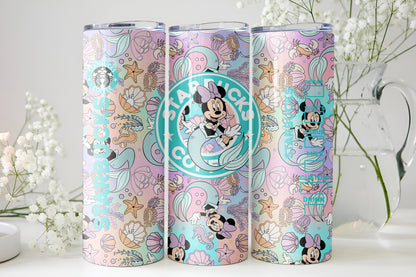 Minnie Mouse Mermaid Starbucks 20oz Tumbler