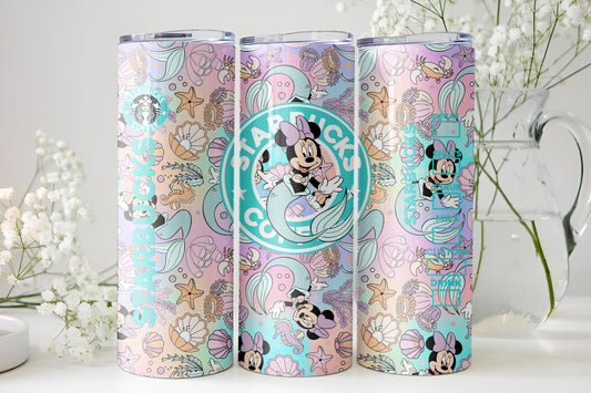 Minnie Mouse Mermaid Starbucks 20oz Tumbler