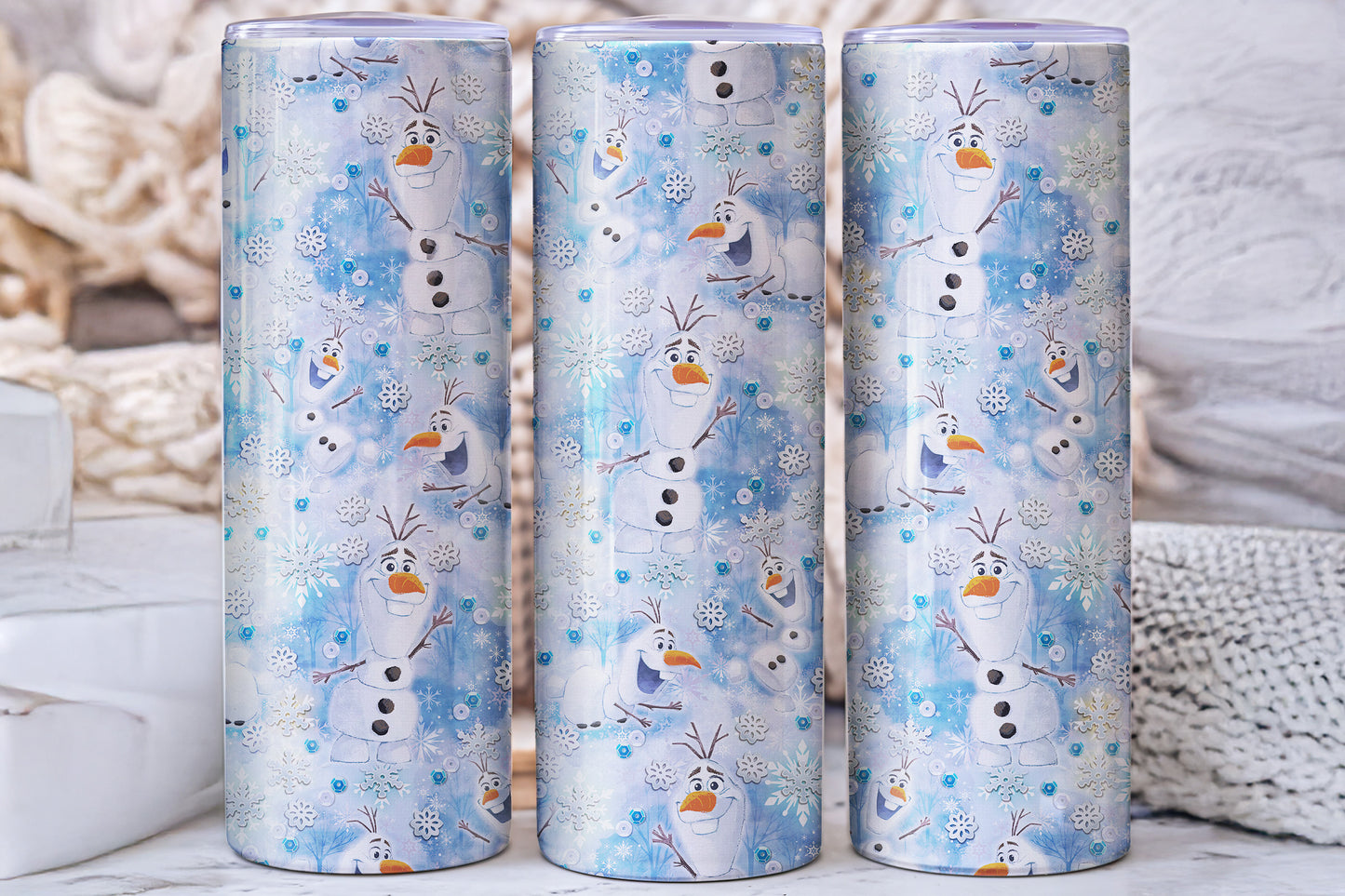 Olaf Pattern 20oz Tumbler
