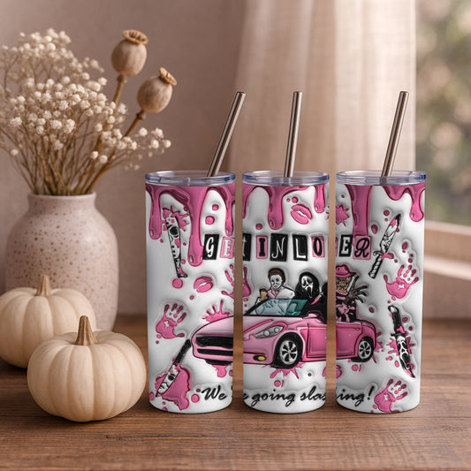Pink Scream “Get in Loser” 20oz Tumbler