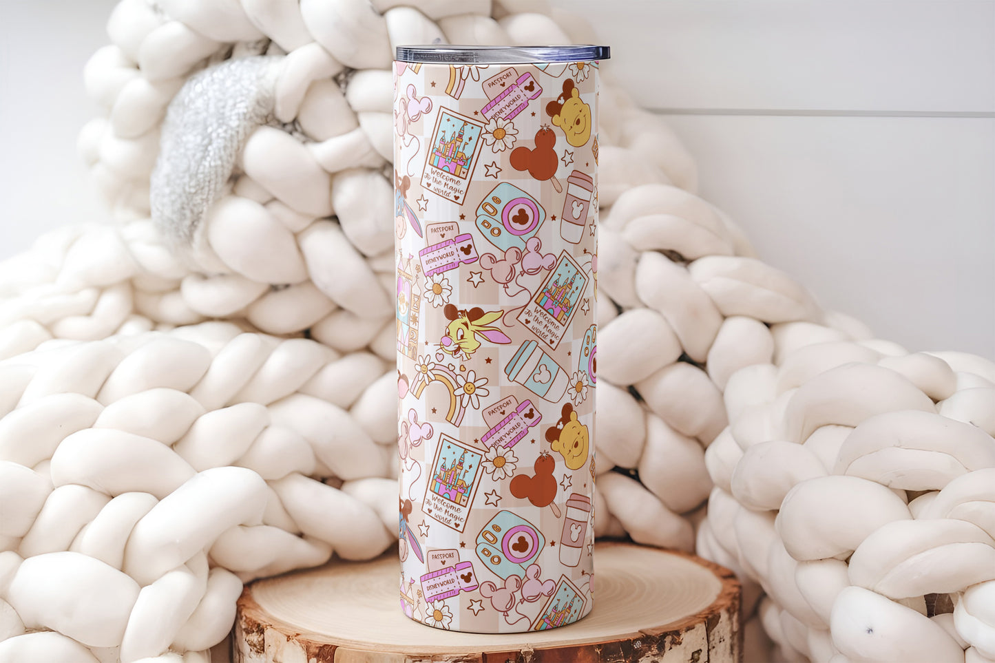 Pooh Pattern 20oz Tumbler