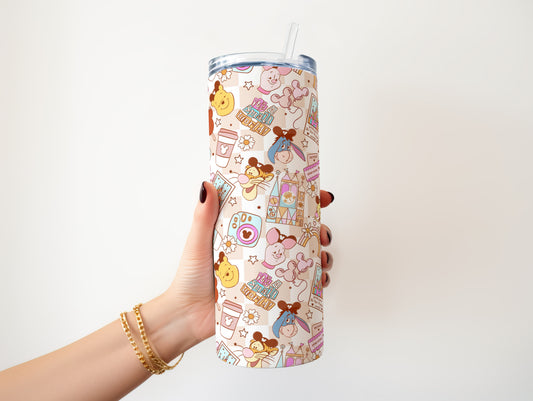 Pooh Pattern 20oz Tumbler