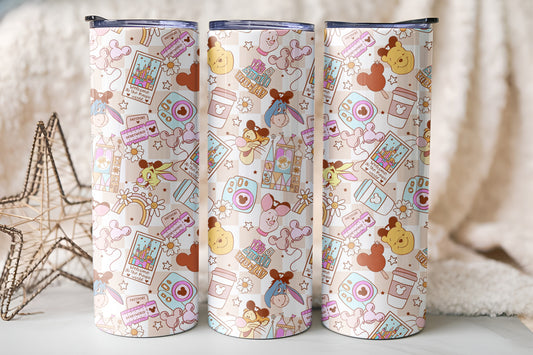 Pooh Pattern 20oz Tumbler
