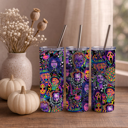 Psychedelic Halloween Characters 20oz Tumbler