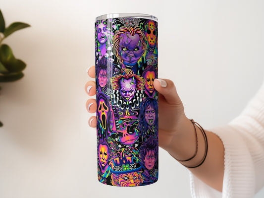Psychedelic Halloween Characters 20oz Tumbler