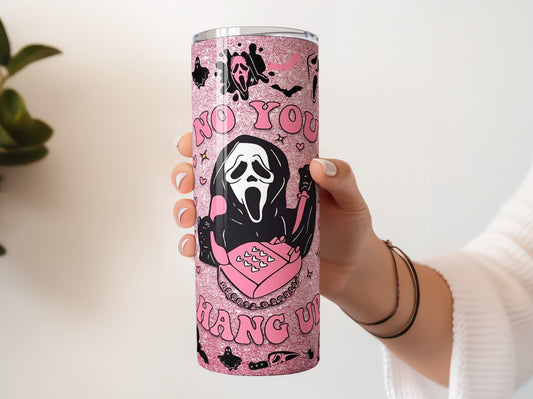 Pink Glittery Scream 20oz Tumbler
