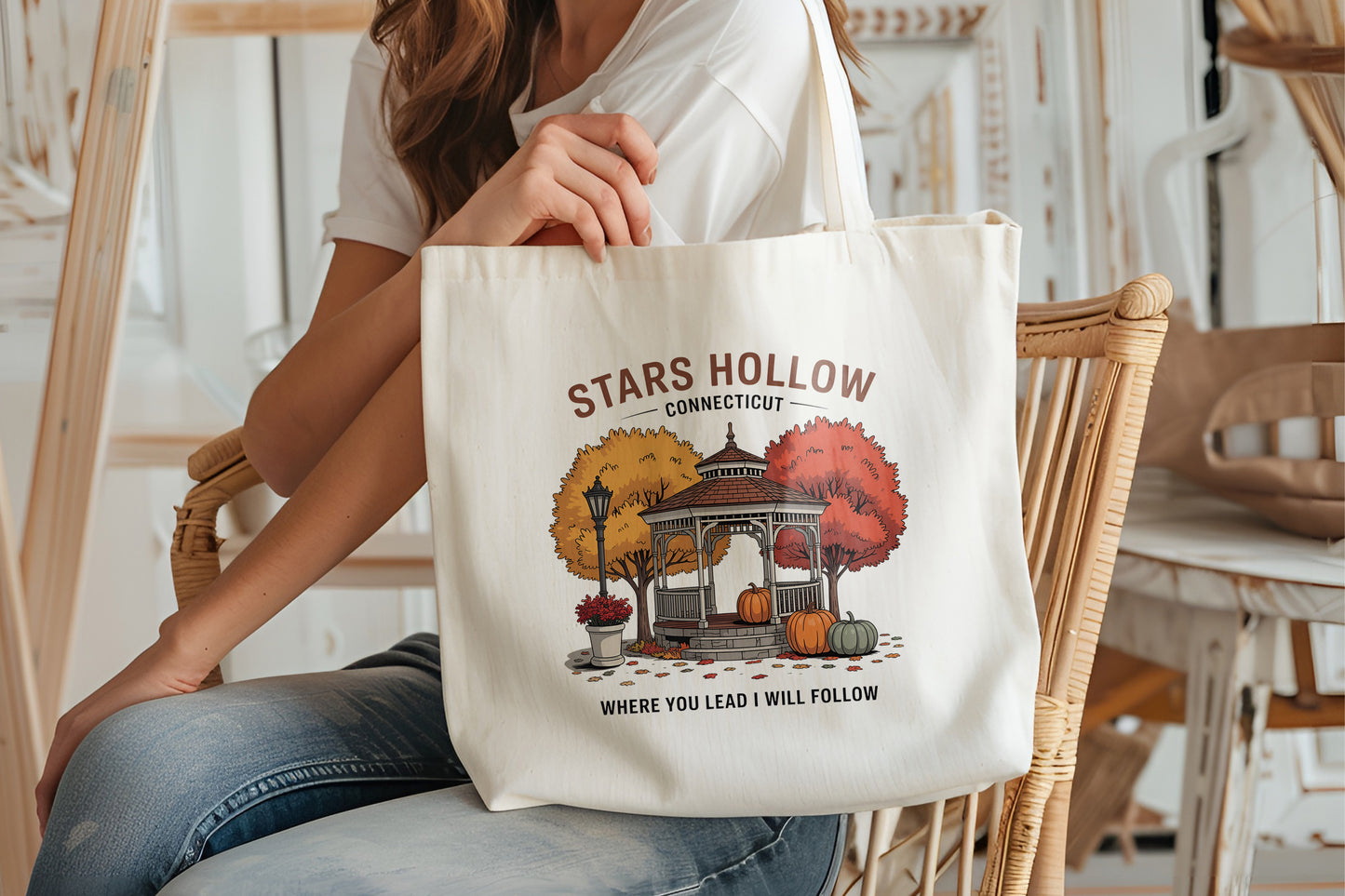 Stars Hollow Organic Tote Bag