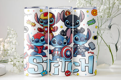 Superhero Stitch Pattern 20oz Tumbler