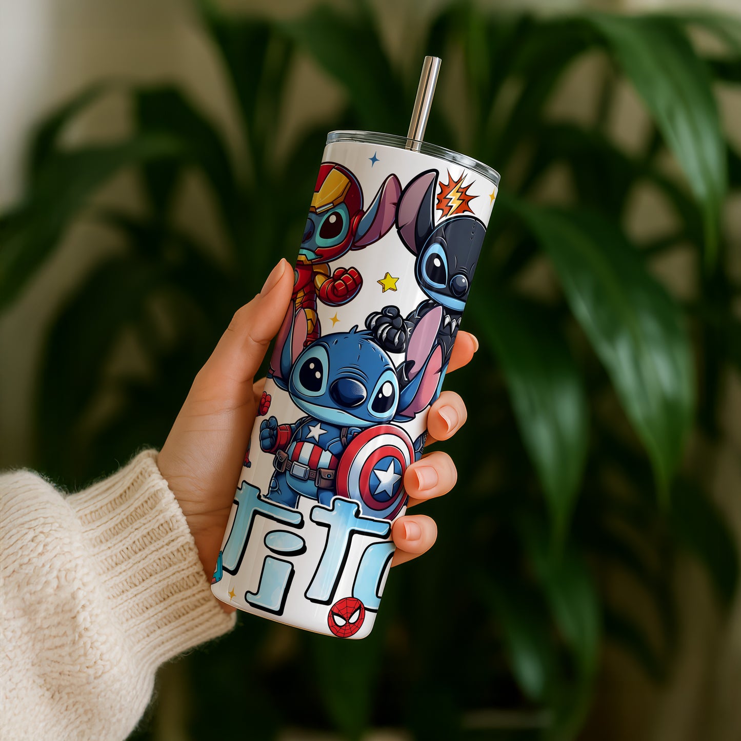 Superhero Stitch Pattern 20oz Tumbler