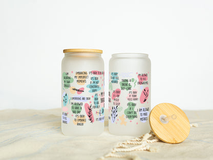 Mental Breakdown Quote 16oz Libbey Jar Glass